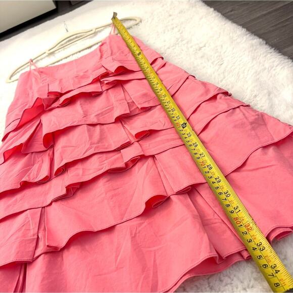 Farm Rio Women's RARE Y2K Pink Dress Post It Ruffle Style Size M - Picture 7 of 8